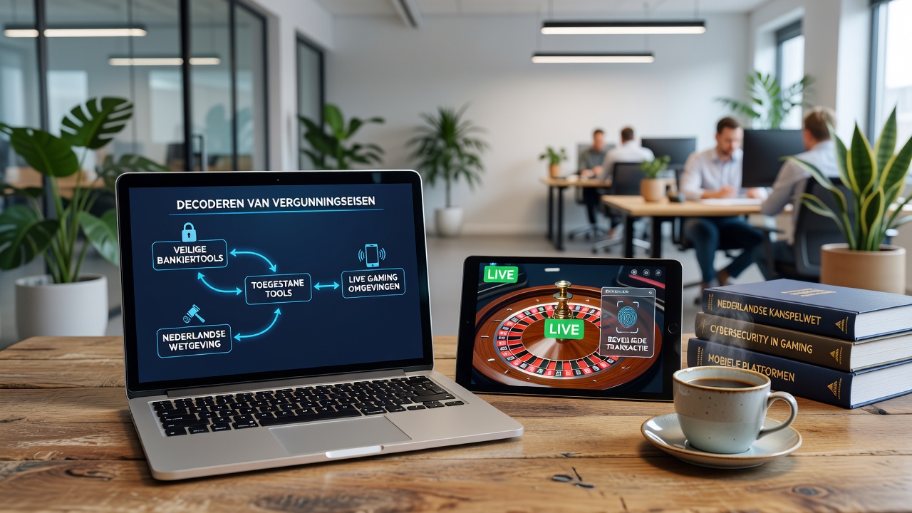 Diagram van vergunningsprocessen en beveiligingsprotocollen voor mobiele betaaltools in live gaming