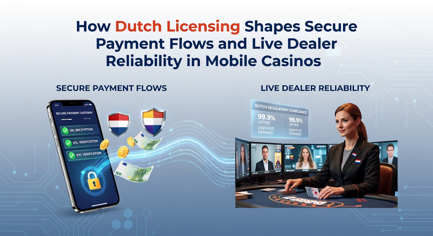 Overzicht van veilige betalingsstromen en live dealer systemen in Nederlandse mobiele casino's onder KSA-licentie