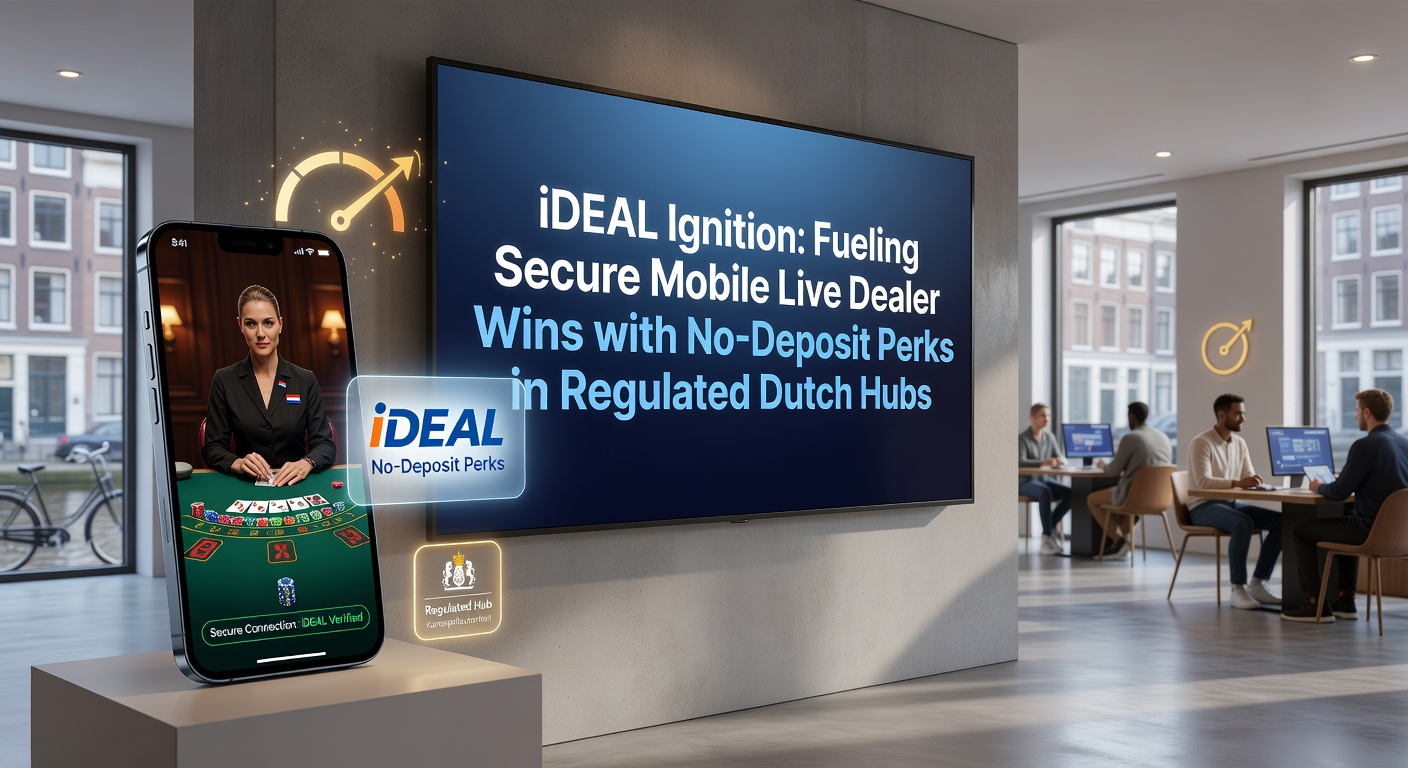 Schermafbeelding van een mobiel casino met iDEAL betaling en live dealer roulette in actie op een Nederlandse speler zijn telefoon