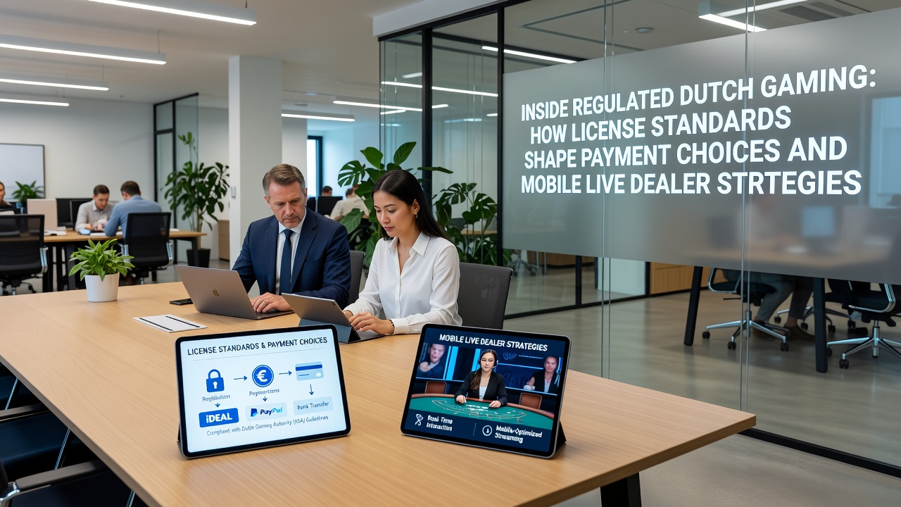 Mobiele live dealer interface met beveiligingskenmerken in een gereguleerd Nederlands casino