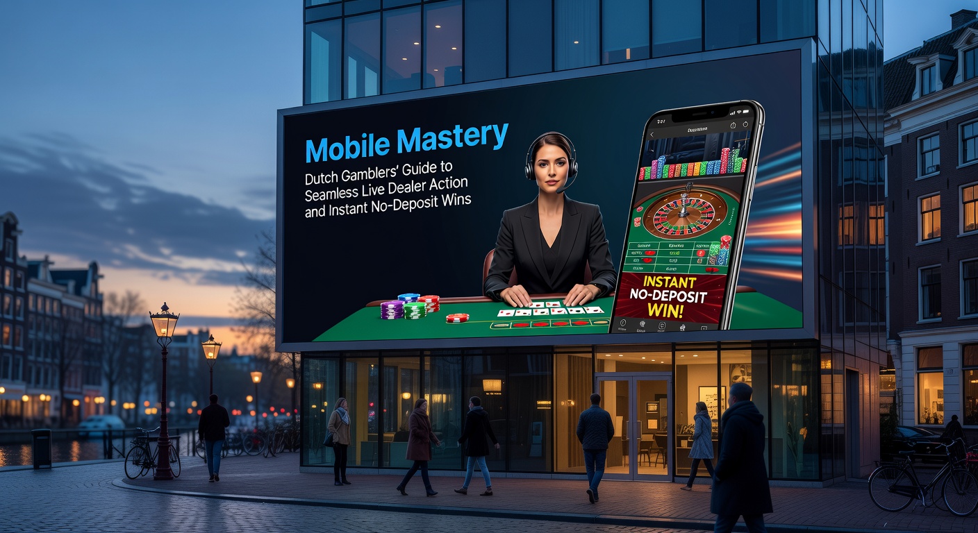 Smartphone met live roulette spel open, croupier gooit de bal terwijl Nederlandse speler inzet plaatst via touchscreen
